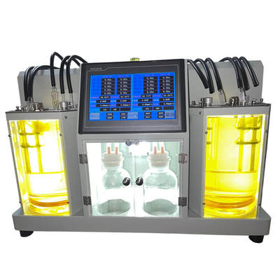 ASTM D445 2 baños Instrumento de ensayo de viscosidad de laboratorio Tester de viscosidad cinemático automático Analista de viscosidad automático