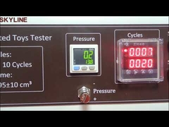 Prueba de durabilidad de juguetes accionados por boca