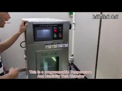 Cámara de prueba ambiental de acero inoxidable con estabilidad de temperatura ±0,5 ℃; ±2,5% HR