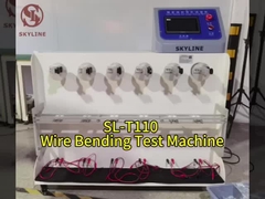 10 - 60/min Equipo de ensayo de laboratorio Máquina de ensayo automática de flexión de alambre de enchufe