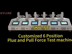 Teste de fuerza de empuje y conexión de 6 estaciones