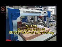 Máquina de ensayo de colchones EN 1957 con velocidad de ensayo de 10 ̊20 veces/min y trazo de 500 mm