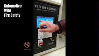 Probador de inflamabilidad de cables automotrices ISO 6722