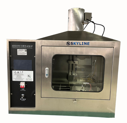 comprar Equipo de ensayo de inflamabilidad de materiales de construcción Prueba de inflamabilidad Fuente única de llama Fabricación en línea