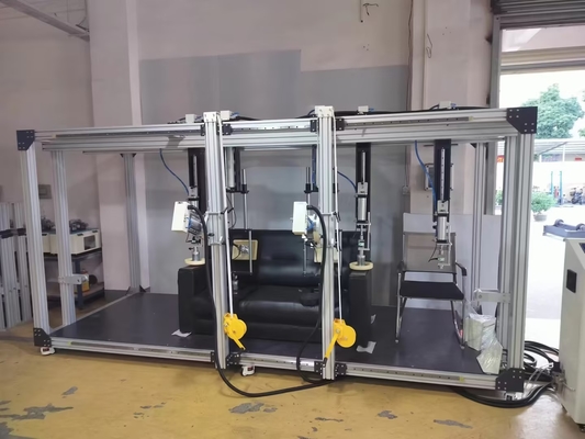 Tester de resistencia y durabilidad de sofá de tres asientos/ Máquina de prueba de forro