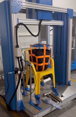 BIFMA silla de interior 136 kg asiento máquina de prueba de impacto/silla de plástico caída de la máquina de prueba de durabilidad de impacto