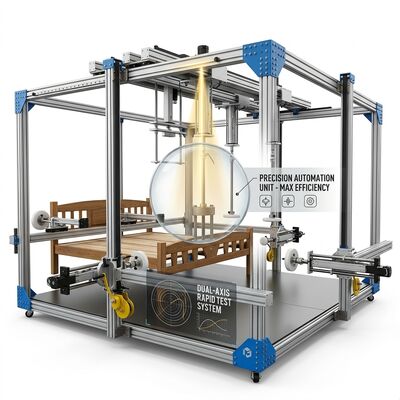Comprar Máquina de ensayo de muebles conforme a la norma EN 1725 con control PLC y 6 juegos de botellas de aire Fabricación en línea