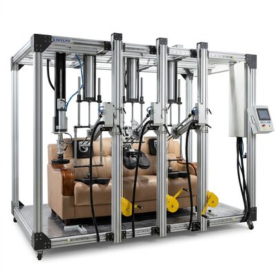 Comprar BIFMA X5.1 BIFMA X5.4 EN 4875 Máquina de prueba de durabilidad de sofá de tres asientos Prueba de asiento y respaldo de silla Fabricación en línea