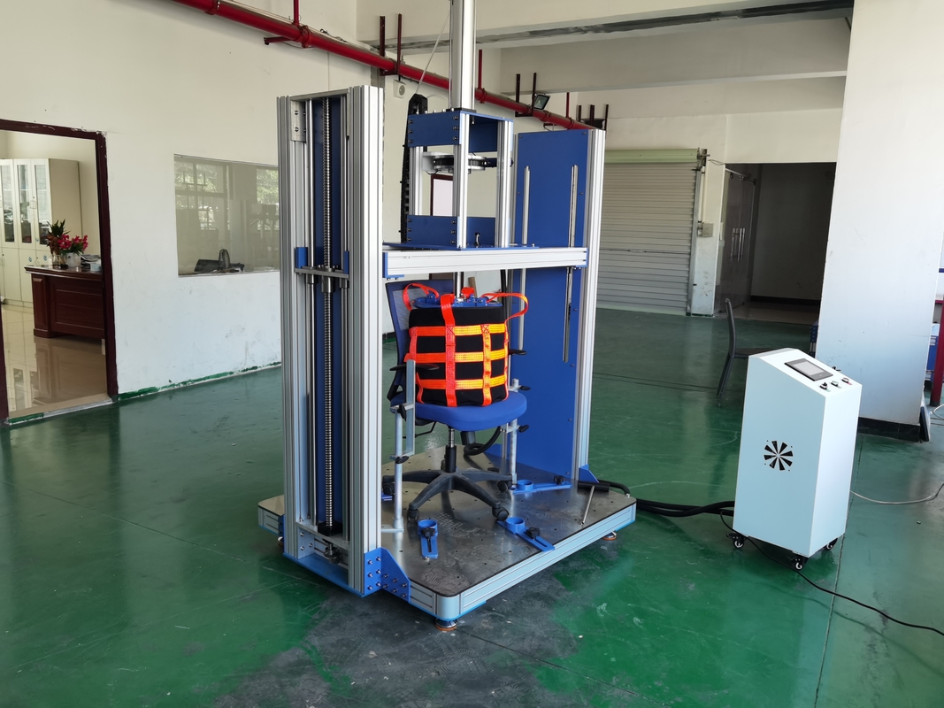 BIFMA 5.1 Equipo de ensayo de muebles / Máquina de ensayo de impacto de sillas de oficina / Tester de durabilidad de impacto de asiento
