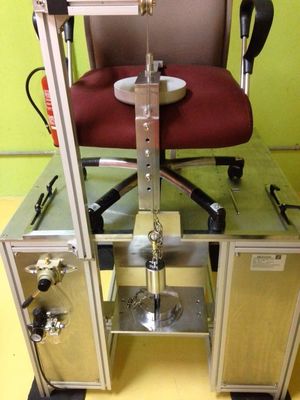 Buen precio Cámara delantera de la prueba de estabilidad de Seat de la silla de la oficina del equipo de prueba de los muebles de BIFMA X5.1 en línea