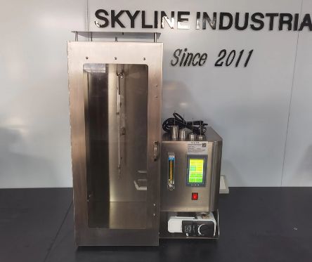 Buen precio Probador de combustión vertical para textiles ignífugos con cumplimiento 16CFR1615/1616, altura de llama de 40±2 mm y tiempo de combustión de 12 s en línea