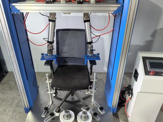 PLC BIFMA X5.1 Muestrador de brazos y piernas de silla Máquina de prueba estática Máquina de prueba de fatiga