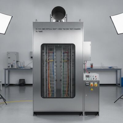 Buen precio UL1666 CMR Vertical Shaft Cable Tray Fire Test Chamber for Flame Retardant Cable Certification SL-1666 En línea